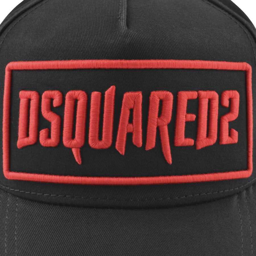 Dsquared cap black red hot sale